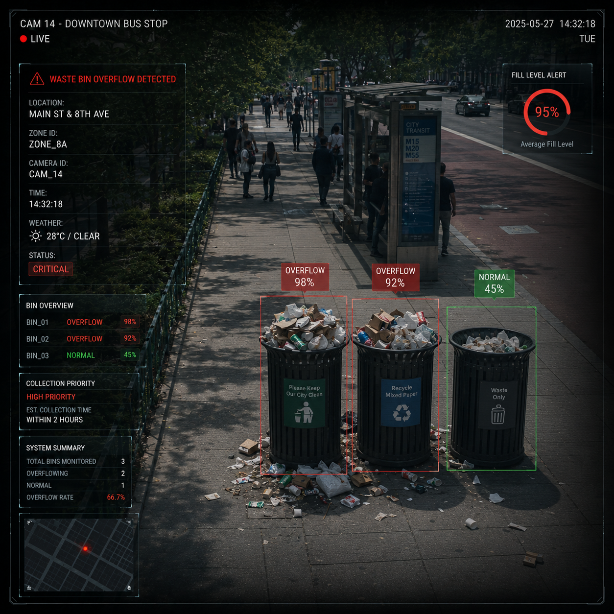 Waste Bin Overflow Detection